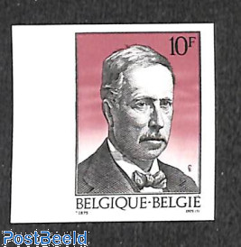 King Albert 1v, imperforated
