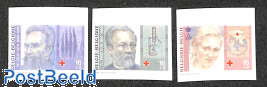 Red cross 3v, imperforated