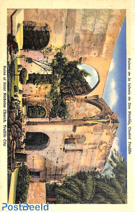 Illustrated Postcard 5c, unused with postmark