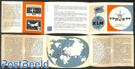 Original Dutch promotional folder from 1959, 40 years KLM, Italian language