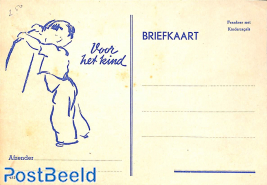 Autopostkantoor, card with child welfare set