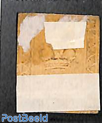 1d, pale brown, unused, tear in stamp