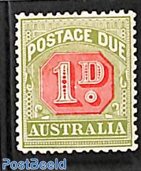 1d, postage due, perf. 12:12.5, plate I