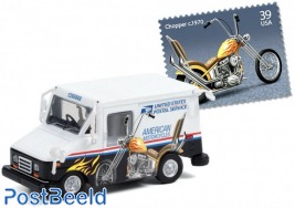 Grumman LLV - USPS 'American Motorcycles Stamp design' 1:64
