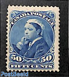 50c Blue, Stamp out of set