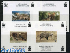 WWF, Civet 4 s/s, imperforated