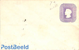 Envelope 5c violet on white paper, 112x73mm
