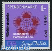 Spendenmarke 1v (purple)