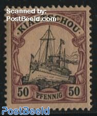 Kiautschou, 50pf, Stamp out of set