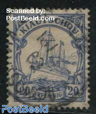 Kiautschou, 20pf, Stamp out of set