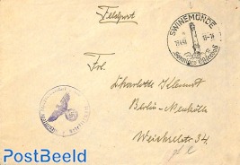 Fieldpost cover , Swinemünde lighthouse cancellation