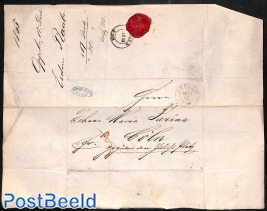 Folding letter from OPPELN to COELN