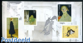 Helene Schjerfbeck paintings 4v s-a in booklet
