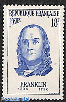 18f, Benjamin Franklin, Stamp out of set