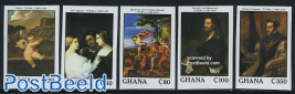 Titian paintings 5v imperforated