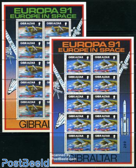 Europa, Space exploration 2 minisheets