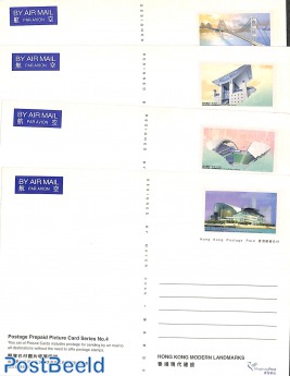 Postcard set Landmarks (4 cards)