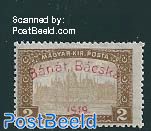 Banat Bacska, 2Kr, stamp out of set