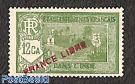 12ca, FRANCE LIBRE, Stamp out of set