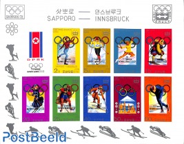 Olympic winter games, overprints m/s, imperforated