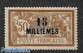 Port-Said, 15m on 50c, Stamp out of set