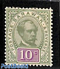 Sarawak, 10c, stamp out of set