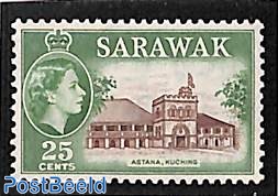 Sarawak, 25c, Stamp out of set