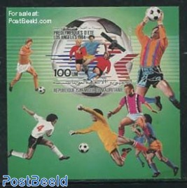 Olympic Games, Football s/s, Imperforated