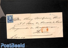 Only front of letter from GENEMUIDEN to Zwolle