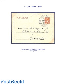 Poolsche Postzegeltentoonstelling Amsterdam 1937