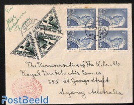 Airmail cover to Sydney