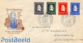 van Rieebeeck 4v FDC, written address, open flap