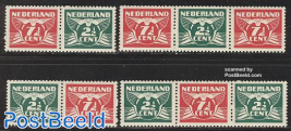 Definitives 4 combination strips