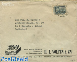 Envelope to Germany with nvph 595