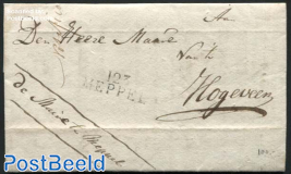 Letter from Meppel to Hoogeveen