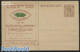 Postcard with private text, TIBO, De Amsterdamsche Spaarkas
