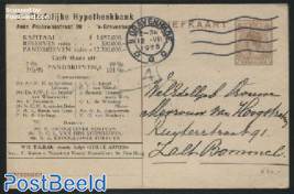 Postcard with private text, TIBO, De stedelijke hypotheekbank