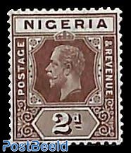 2d brown, plate I, Stamp out of set