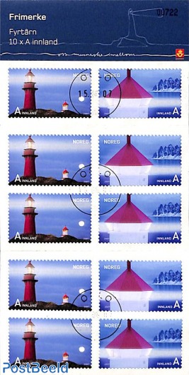 Lighthouses, foil booklet