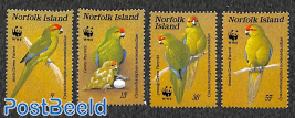 WWF, Parrots 4v