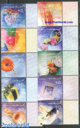 Greeting stamps 10v