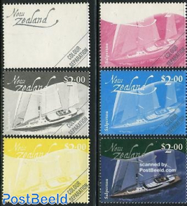 Sailing colour separation 5v+final stamp