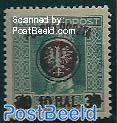  Inspected stamp. 10H on 30H, violet overprint, Stamp out of set