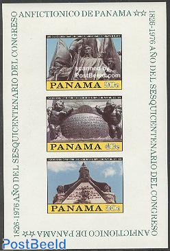 Panama congress s/s, imperforated