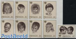 International year of the child 9v, imperforated