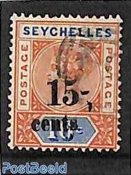 15c on 16c, type I, Stamp out of set