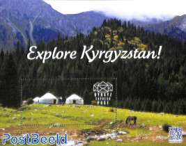 Explore Kyrgyzstan, special presentation s/s (no postal value)