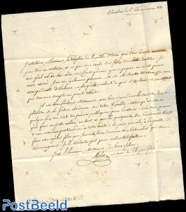 Folded letter from Barcelona to Montpellier