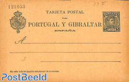 Postcard, 5c, with control number