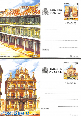 Postcard set, city views (2 cards)
